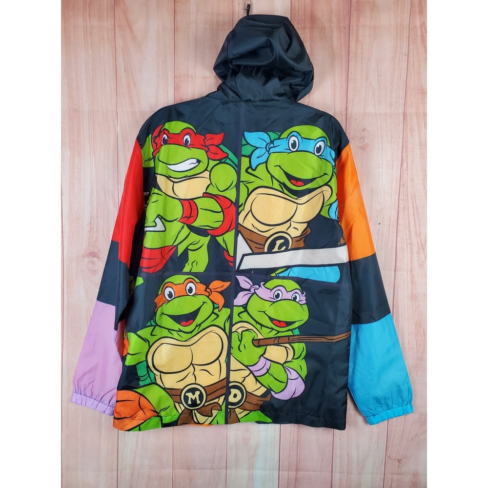 Nickelodeon Teenage Mutant Ninja Turtles Mens Jacket Sz M / L Hooded